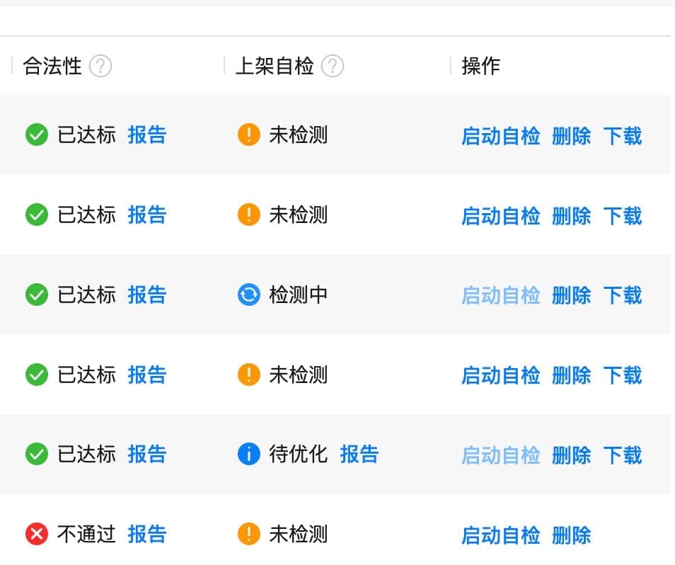 鸿蒙后台自检报告截图