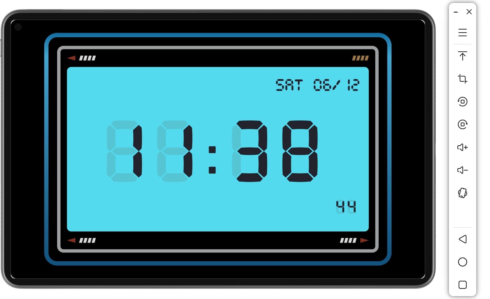 极简时钟鸿蒙版运行截图